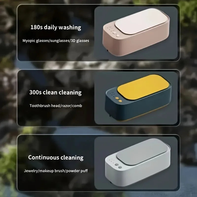 Limpiador ultrasónico de gafas Xiaomi MIJIA de 45 KHZ, limpiador ultrasónico de joyas, limpiador ultrasónico de alta frecuencia para baño.