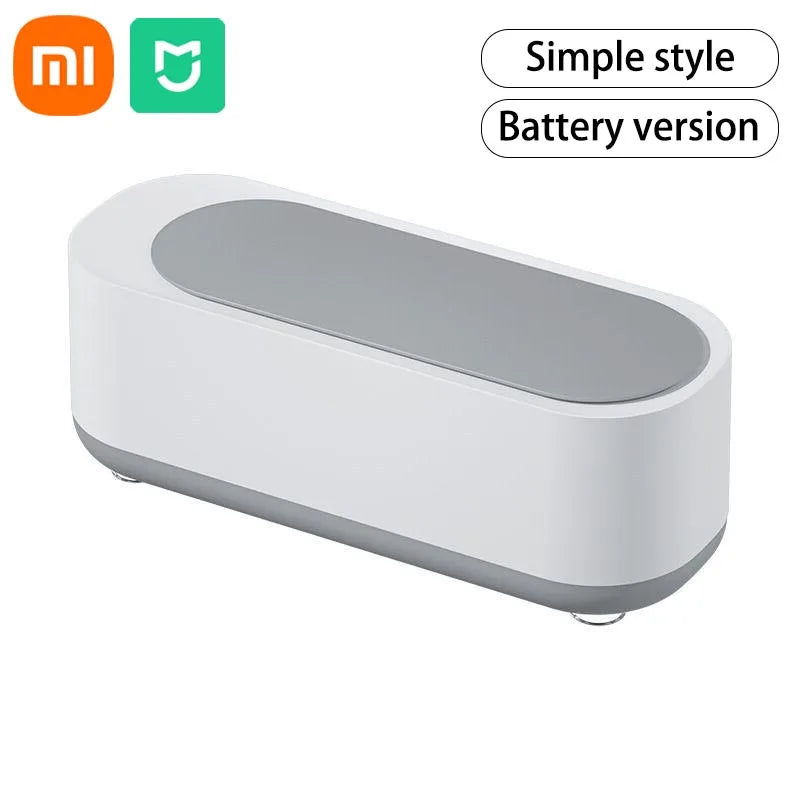 Limpiador ultrasónico de gafas Xiaomi MIJIA de 45 KHZ, limpiador ultrasónico de joyas, limpiador ultrasónico de alta frecuencia para baño.